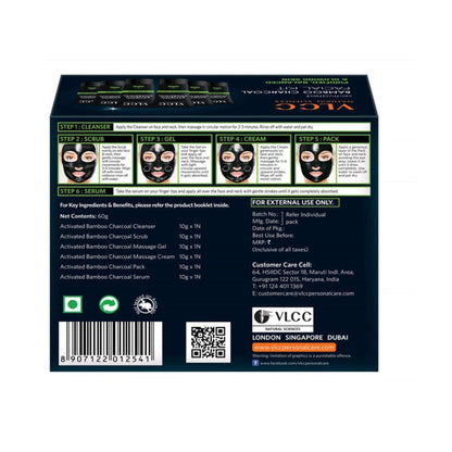 VLCC Activated Bamboo Charcoal Facial Kit
