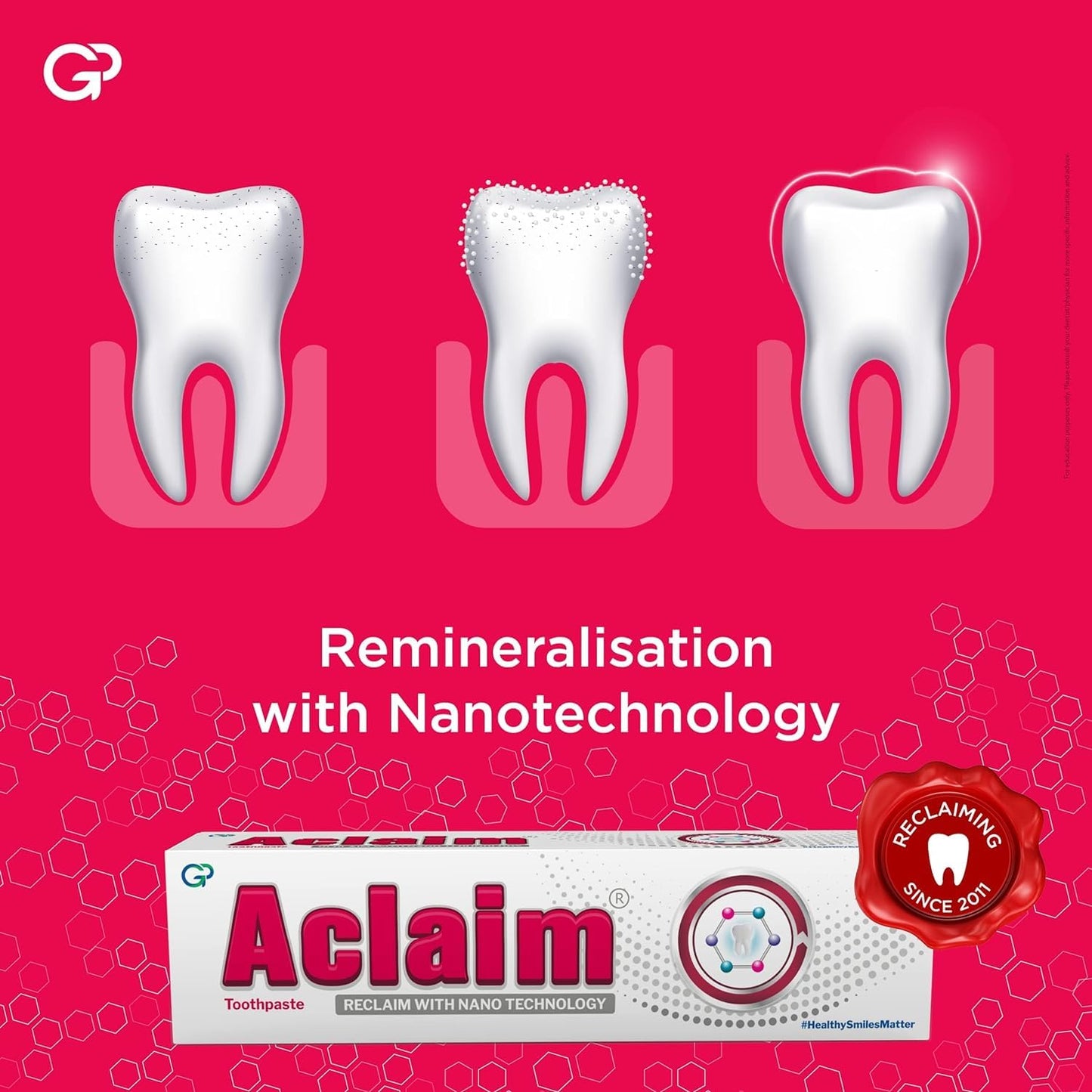 Aclaim Fluoride-Free Toothpaste 70g - Enamel Protection & Whitening