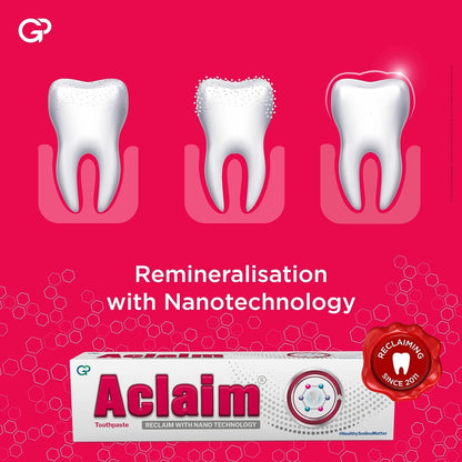 Aclaim Fluoride-Free Toothpaste 70g - Enamel Protection & Whitening