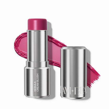 Luxury Nebula Cream Blush - Lagoon Pink, 3-in-1 Tint for Cheeks, Lips & Eyes