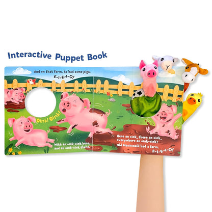 Skillmatics Cloth Puppet Book - Old Macdonald Had a Farm, Interactive Finger Puppets for Infants & Toddlers, Early Learning & Sensory Toys, Nursery Rhyme, Gifts for Babies Ages 6 Months to 2 Years