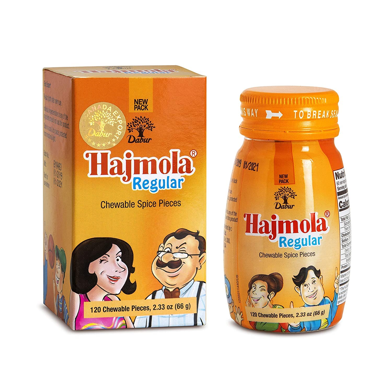 Dabur Hajmola Digestive Tablets 120 Tabs - Ayurvedic Digestion Aid