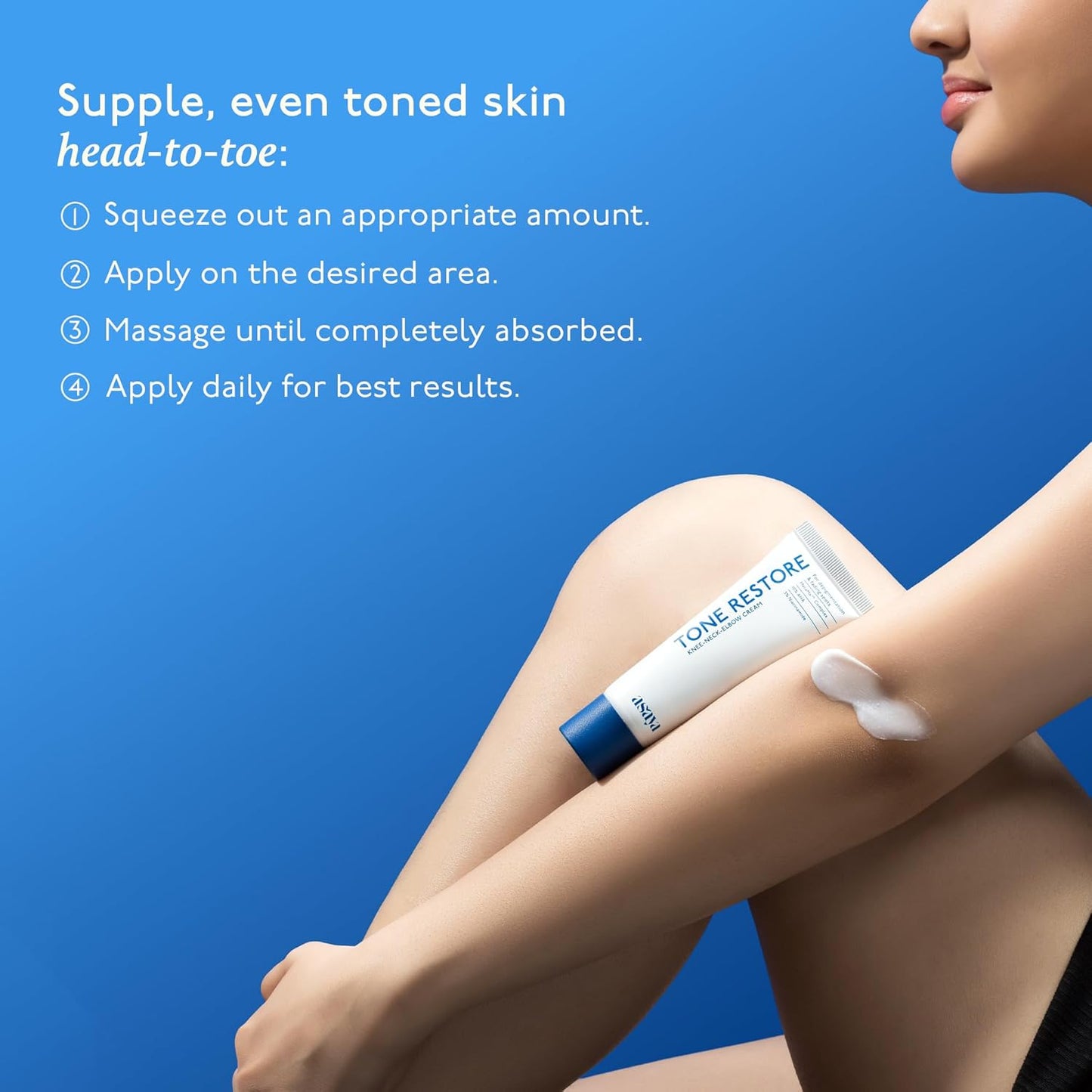 ASAYA Tone Restore Cream for Dark Knees, Elbows & Neck 50g
