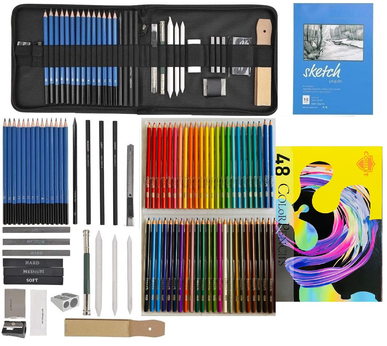 Corslet Graphite Sketch & Shading Pencils for Artists