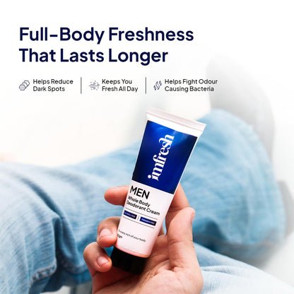 imfresh Men's Deodorant Cream, Long-Lasting Freshness, 50g, Alcohol-Free