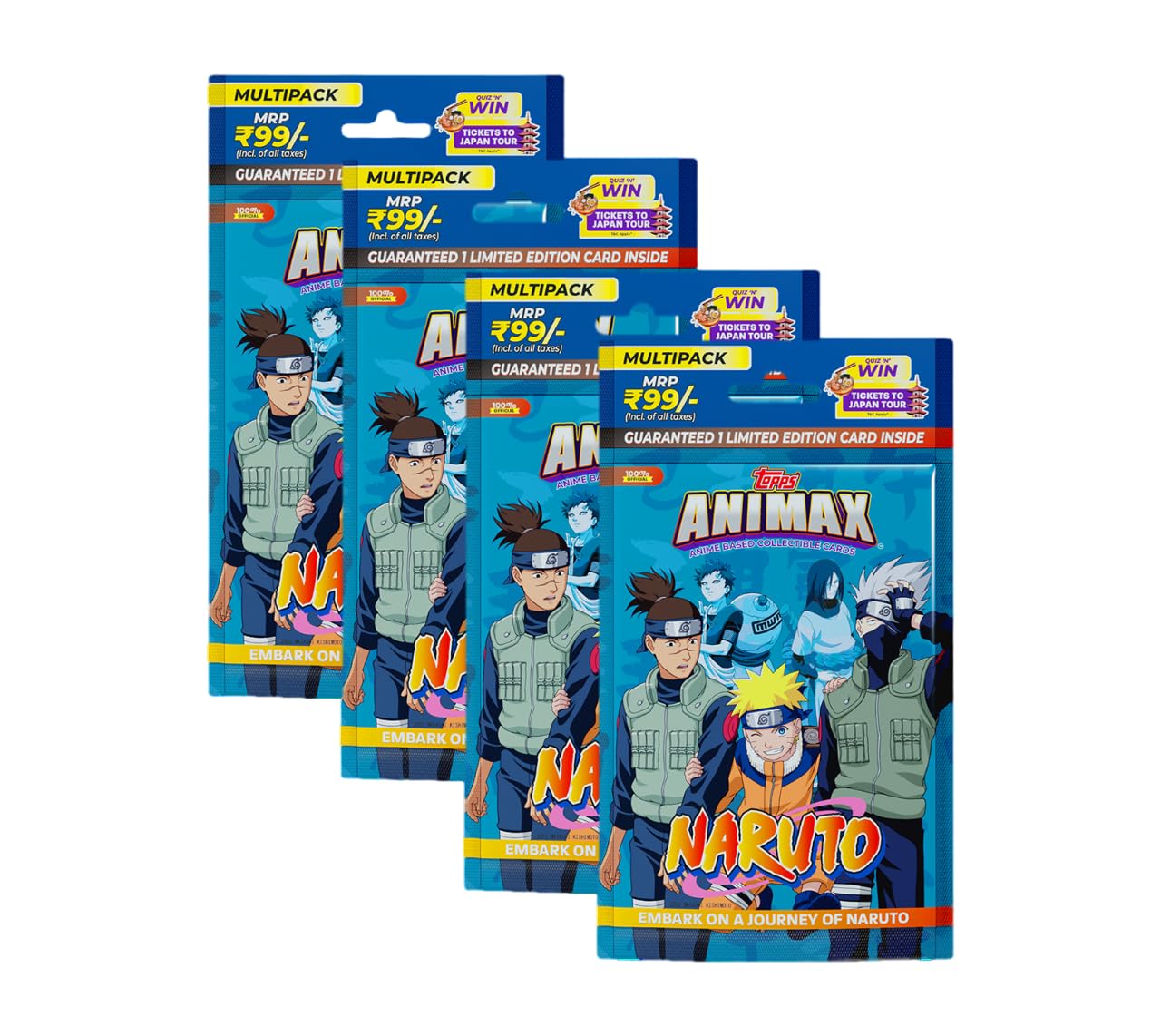 Topps Animax 2024 Official Naruto Collectible Card Game(Multipack of 6)