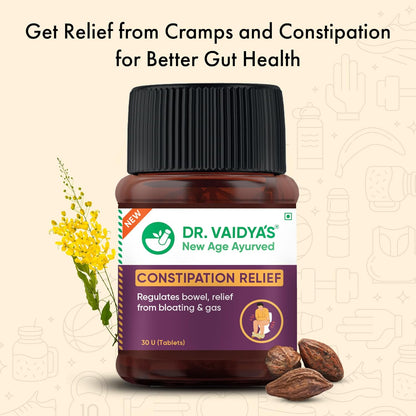 Dr. Vaidya's Ayurvedic Constipation Relief Tablets - 60 Count