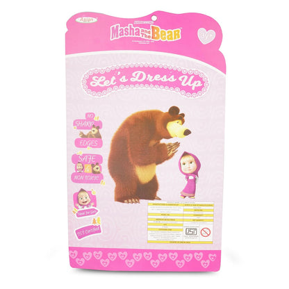 Asian Masha Bear Dress Up & Makeup Kit – Kids Cosmetic Play Set for Girls | Pretend Makeup, Jewelry & Dress-Up Fun | Ages 3+