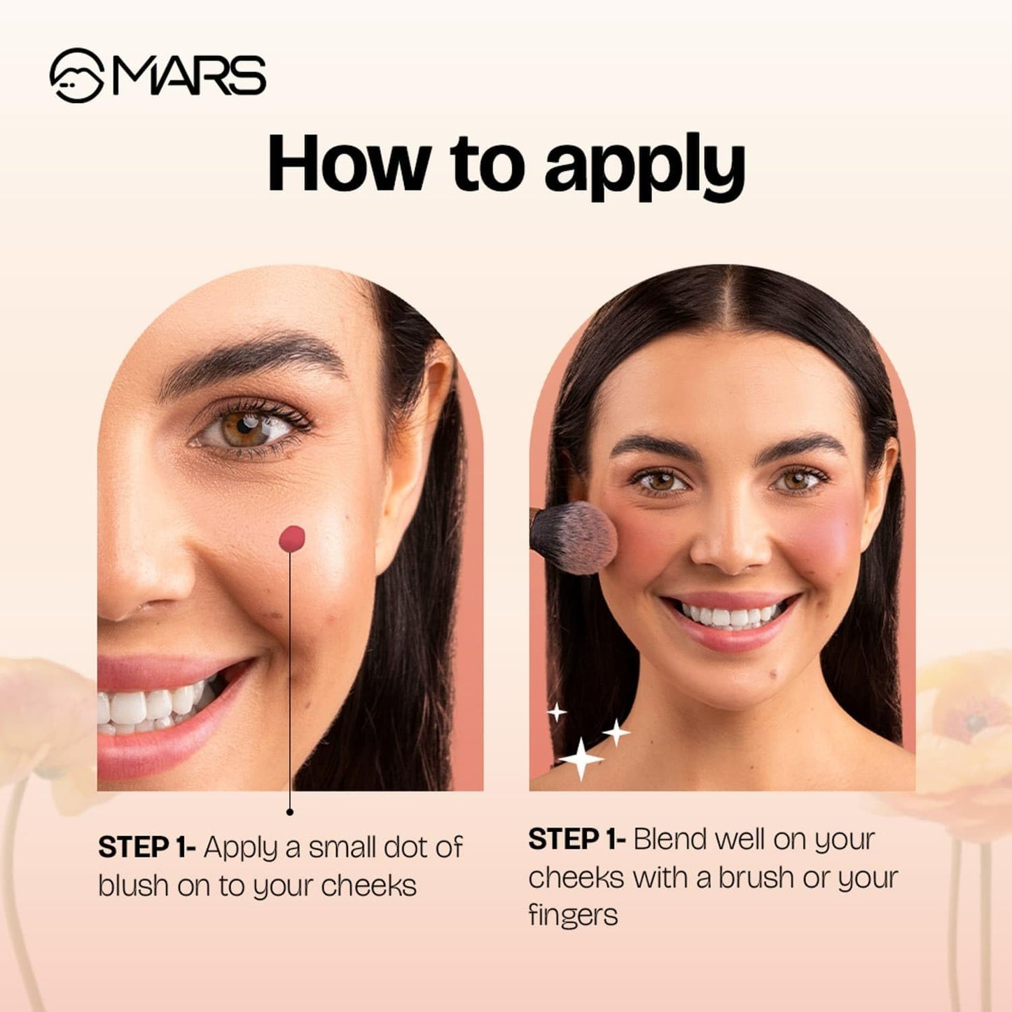 MARS Luxury Liquid Blush 12ml - Dewy Matte, Long-Lasting, Highly Pigmented