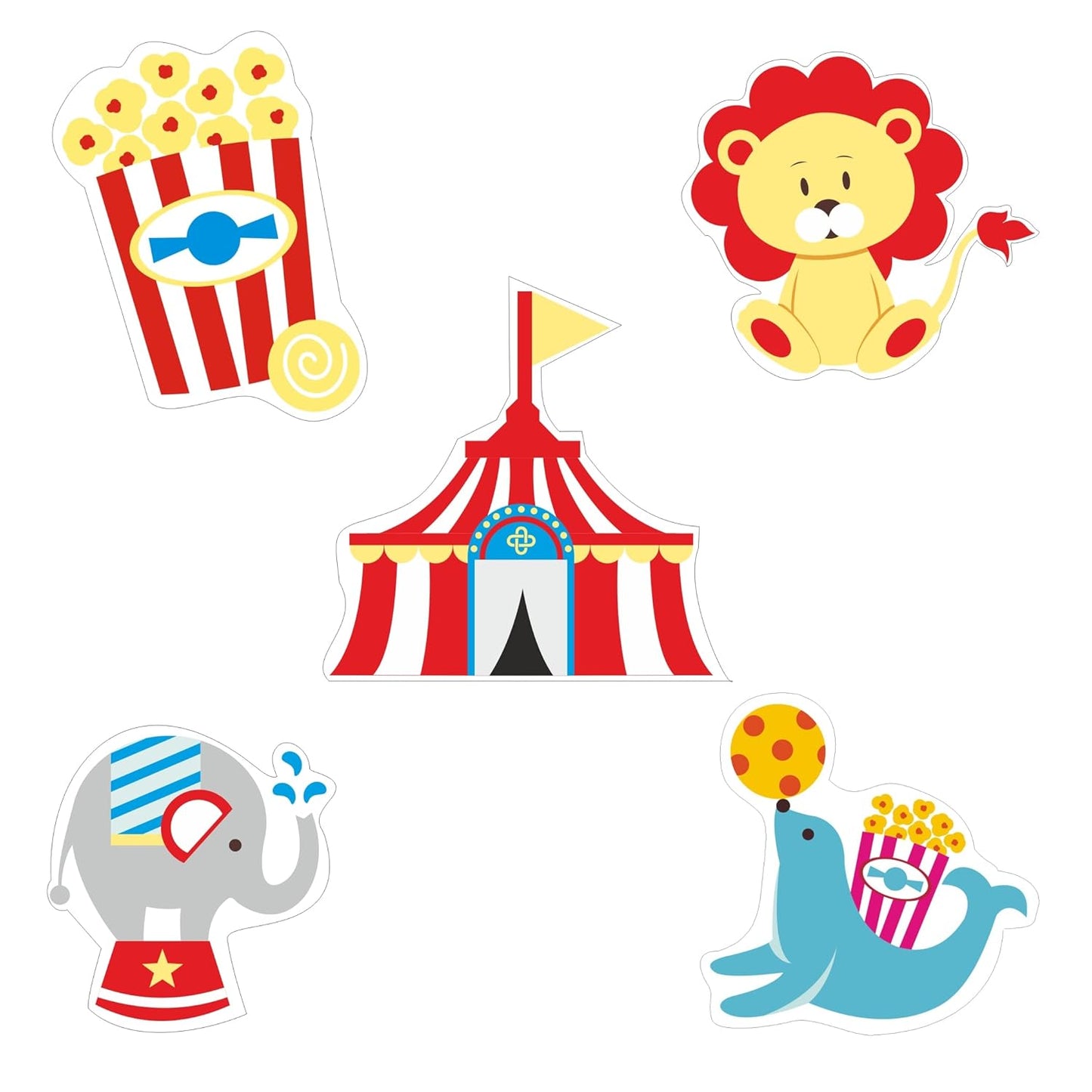 Pretty Ur Party Gymnastics Theme Paper Cutouts for Birthday Parties, Party Supplies décor, Birthday Party Decoration Cut-Outs - Multicolour (10 pcs) Harry