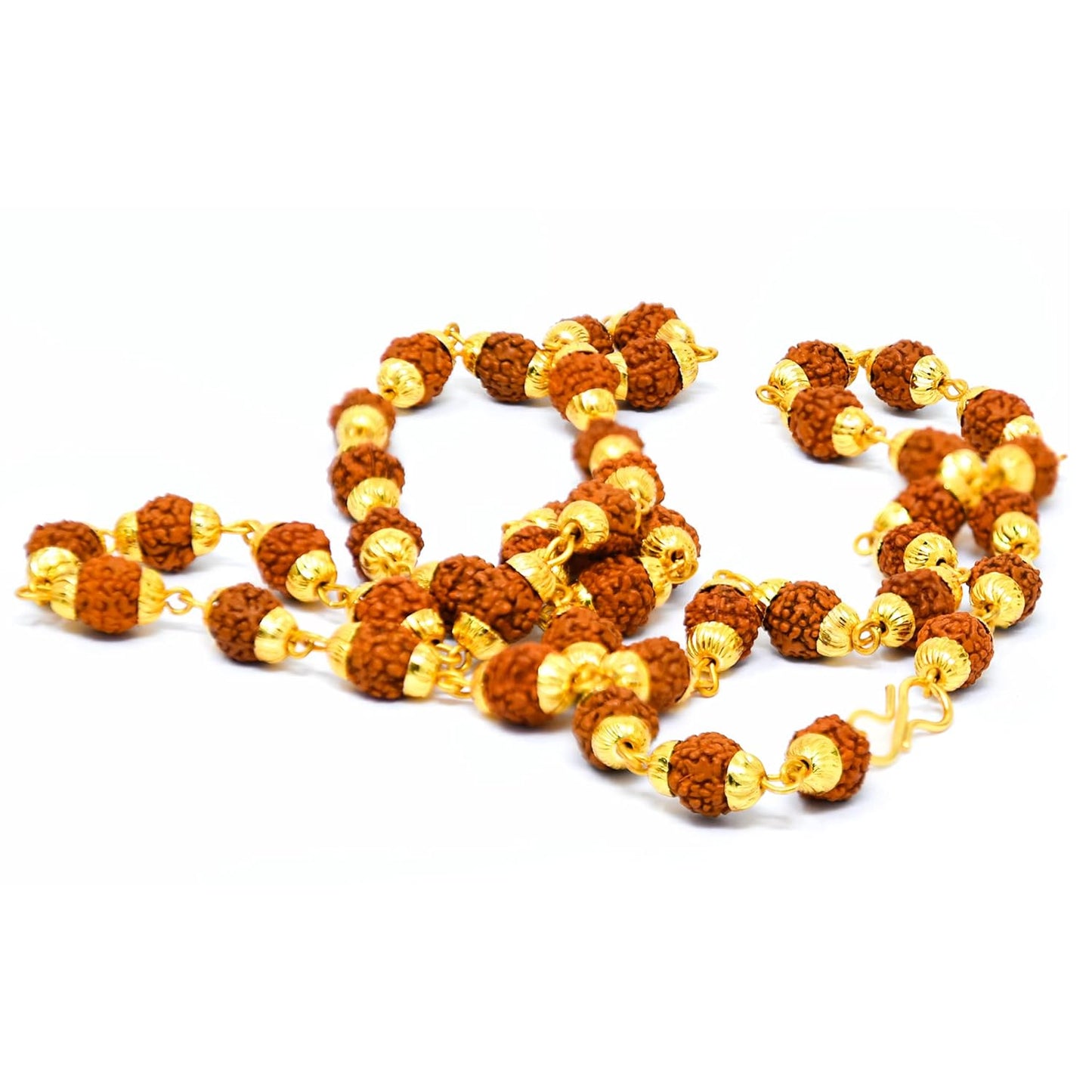 Wonder Care Authentic Mala Genuine Religious Ornament Rosary Japa Mala (4mm-16mm) Natural/Capped Neclaces & Bracelet