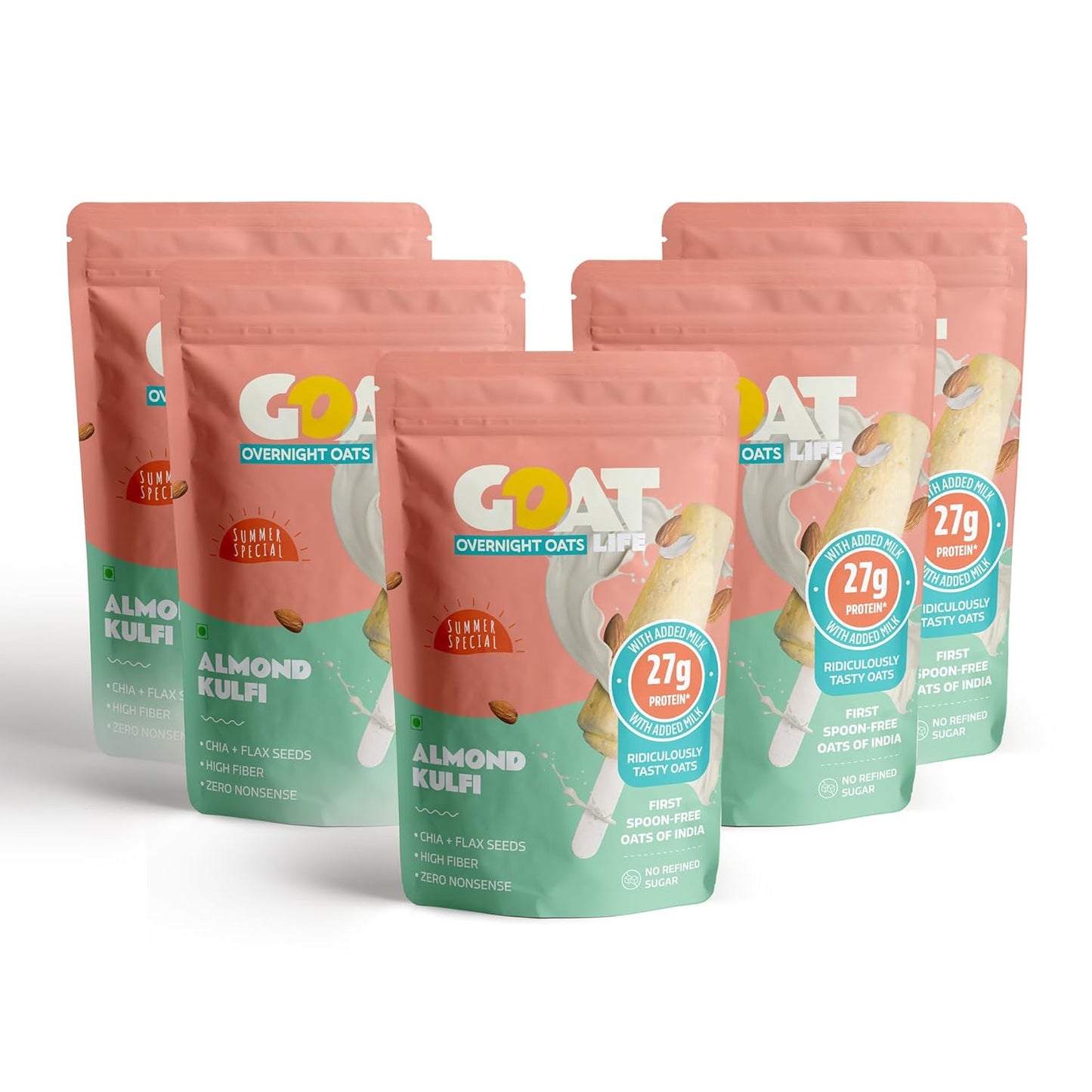 GOAT Life Choco Hazelnut Overnight Oats 60g - High Protein, Gluten-Free, Vegan