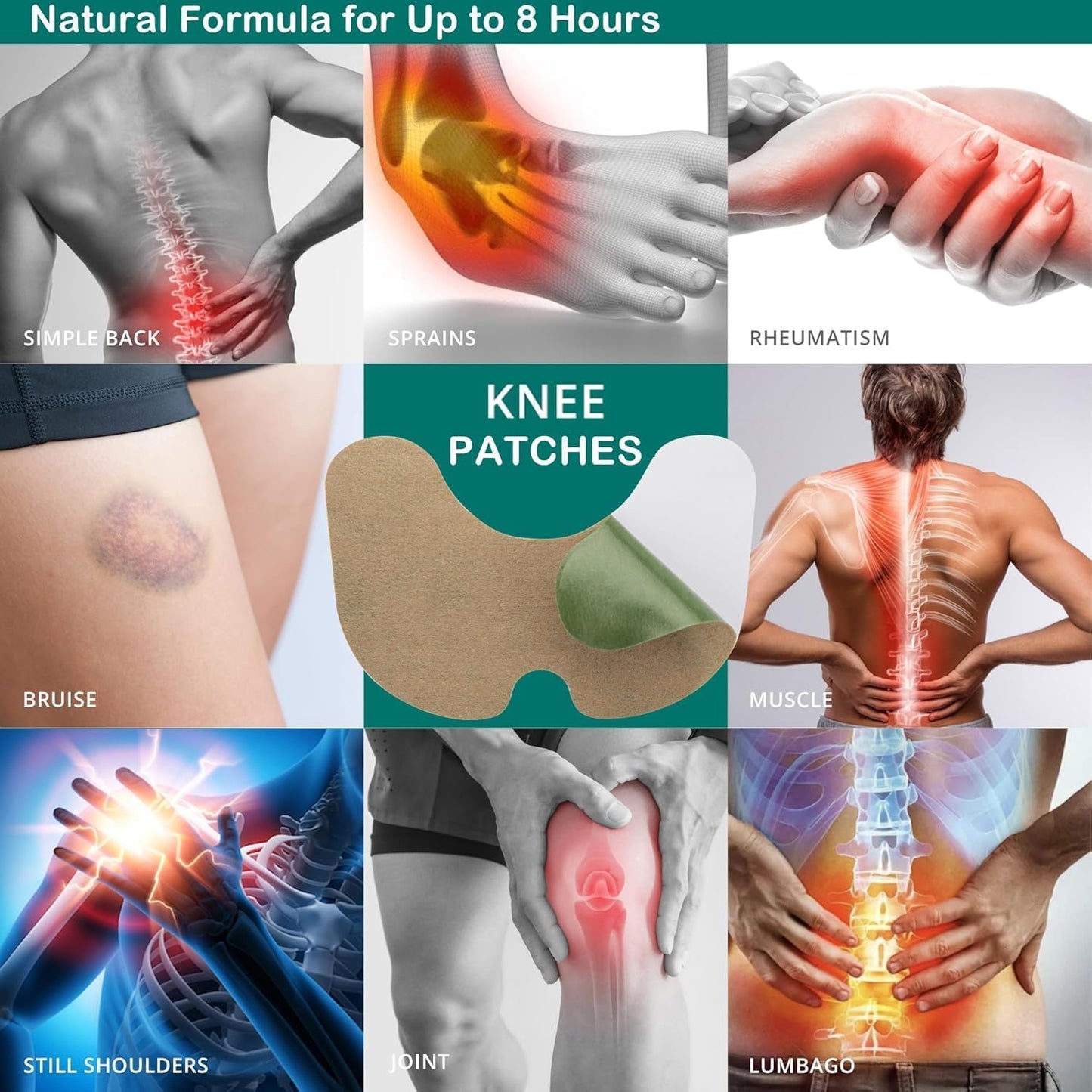 Eowote Herbal Knee Pain Relief Patches - 20 Pack