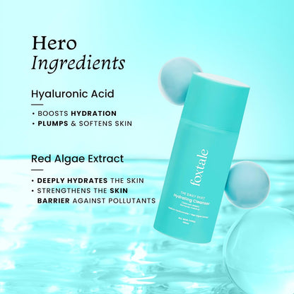 Foxtale Gentle Hydrating Face Wash with Hyaluronic Acid, Vitamin B5