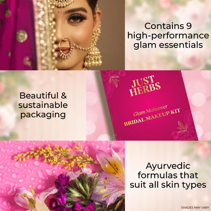 Just Herbs 9-Piece Wedding Makeup Kit for Women