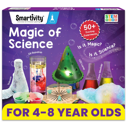 Smartivity My First Science Experiment Kit for Kids 6-8-10-12-14 Years I 50+ Amazing Science Experiments | Birthday Gift for Boys & Girls | Educational Toy for Kids 6,7,8,9,10,11,12 Years Old Rocket Launcher