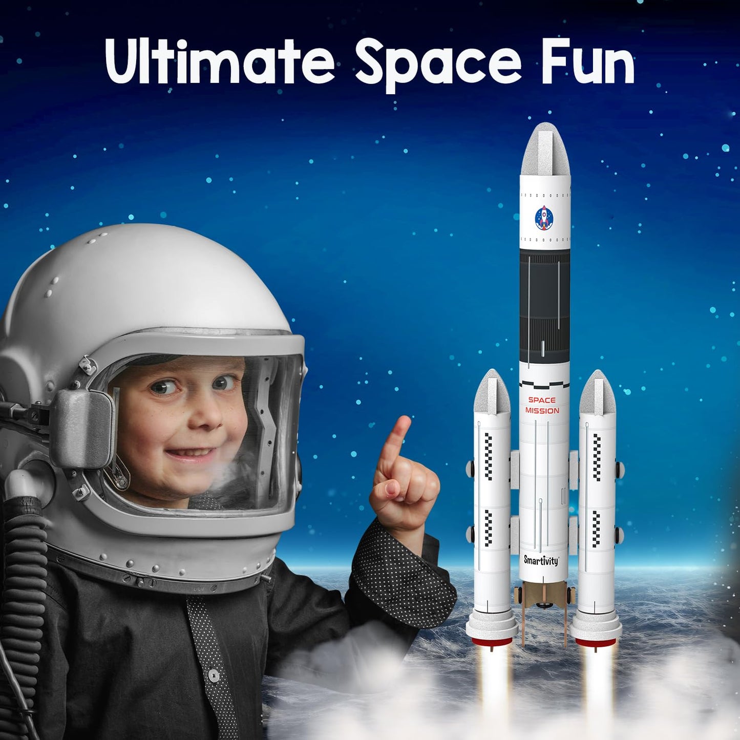 Smartivity DIY Rocket Launcher Kit for Kids 6, 7, 8, 9, 10, 11, 12 Years Old | Build Your Own Rocket and Launcher | Christmas/Birthday Gift for Smart Kids | DIY Science Toy for Boys & Girls 6-12 Years