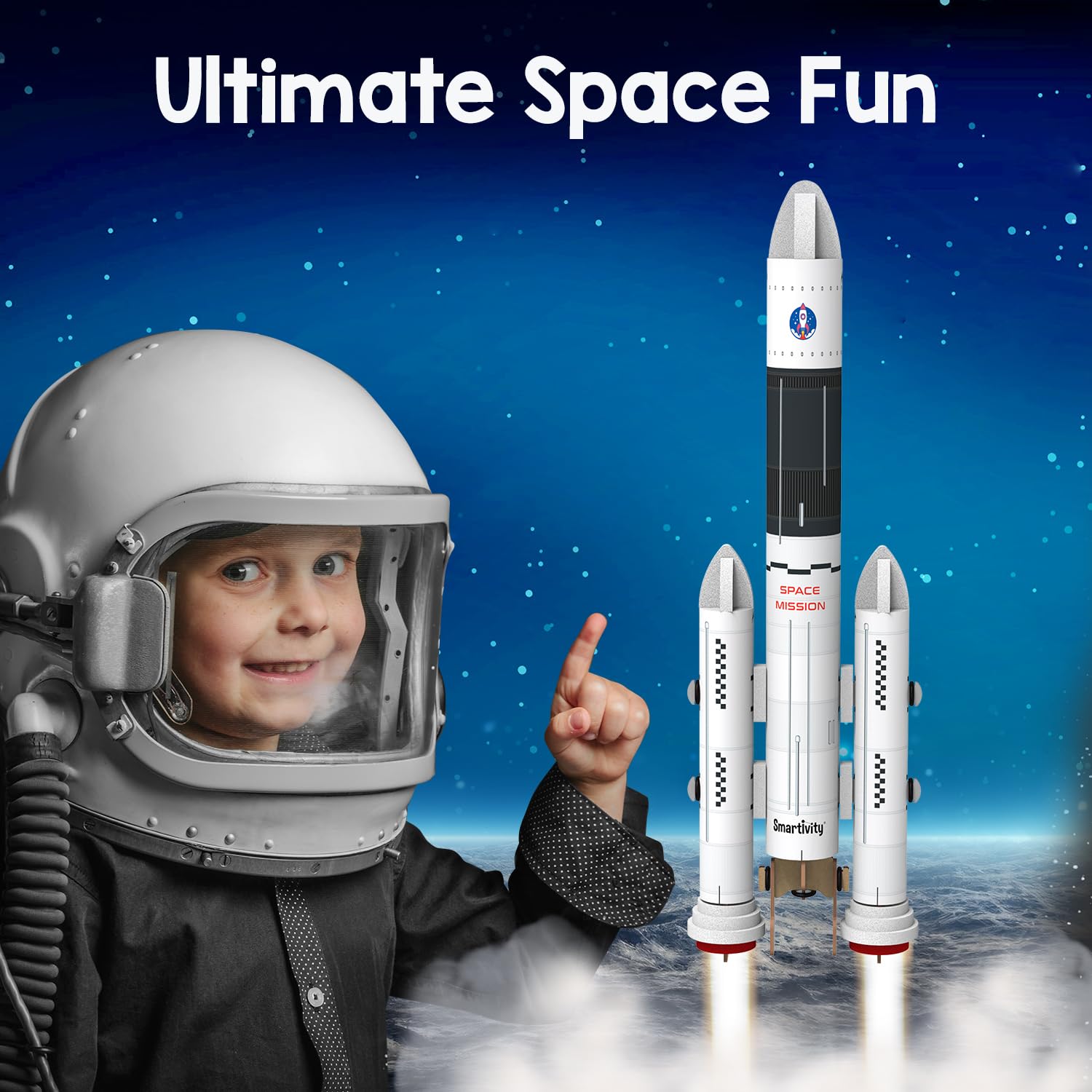 Smartivity DIY Rocket Launcher Kit for Kids 6, 7, 8, 9, 10, 11, 12 Years Old | Build Your Own Rocket and Launcher | Christmas/Birthday Gift for Smart Kids | DIY Science Toy for Boys & Girls 6-12 Years