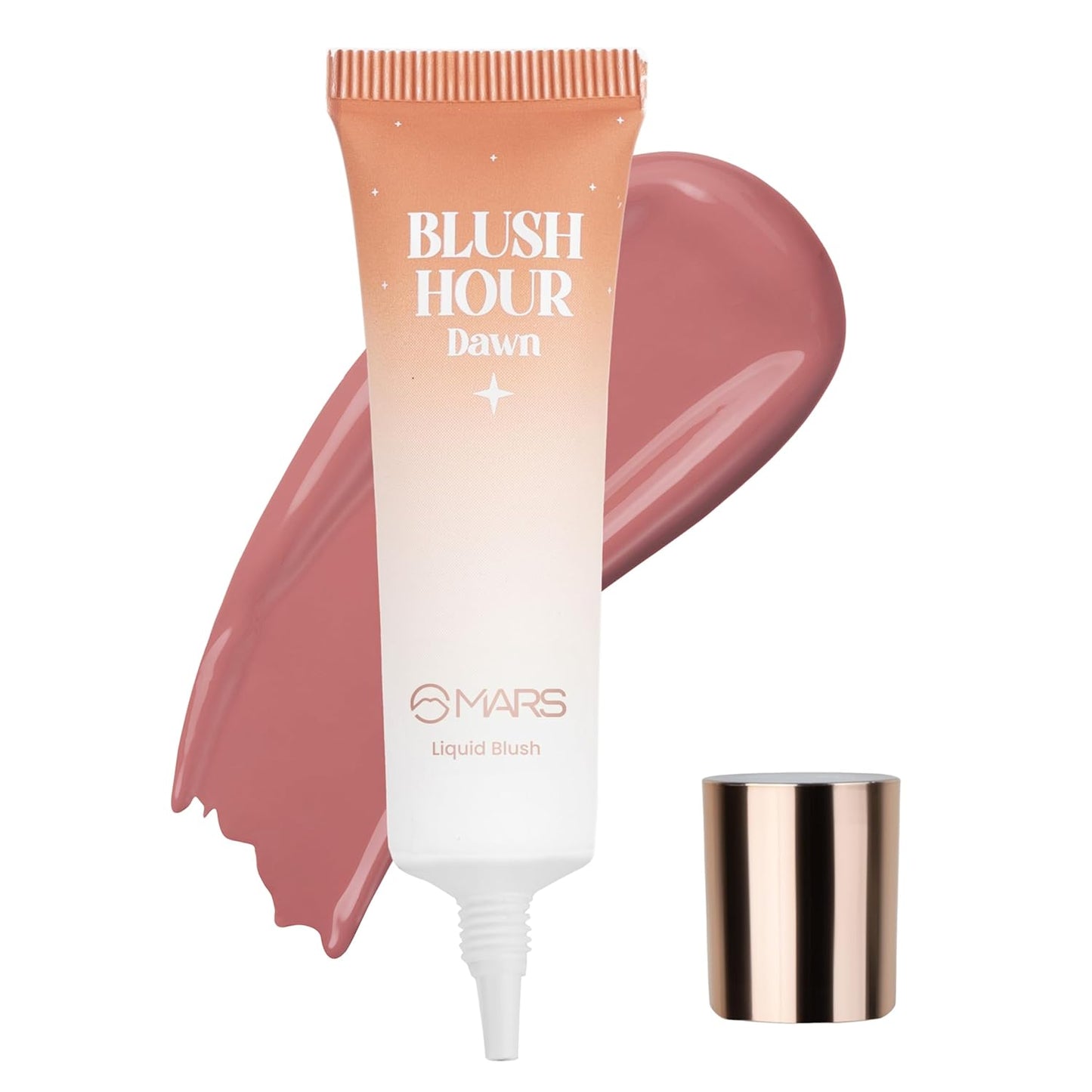 MARS Luxury Liquid Blush 12ml - Dewy Matte, Long-Lasting, Highly Pigmented