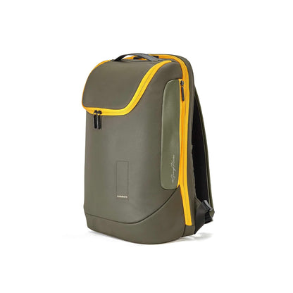 MOKOBARA Transit Backpack | Fits Laptop Up to 16 Inch, 30L Capacity, Water-Resistant Polyester, Vegan Leather Trims | Black,Money Moves - 2.0