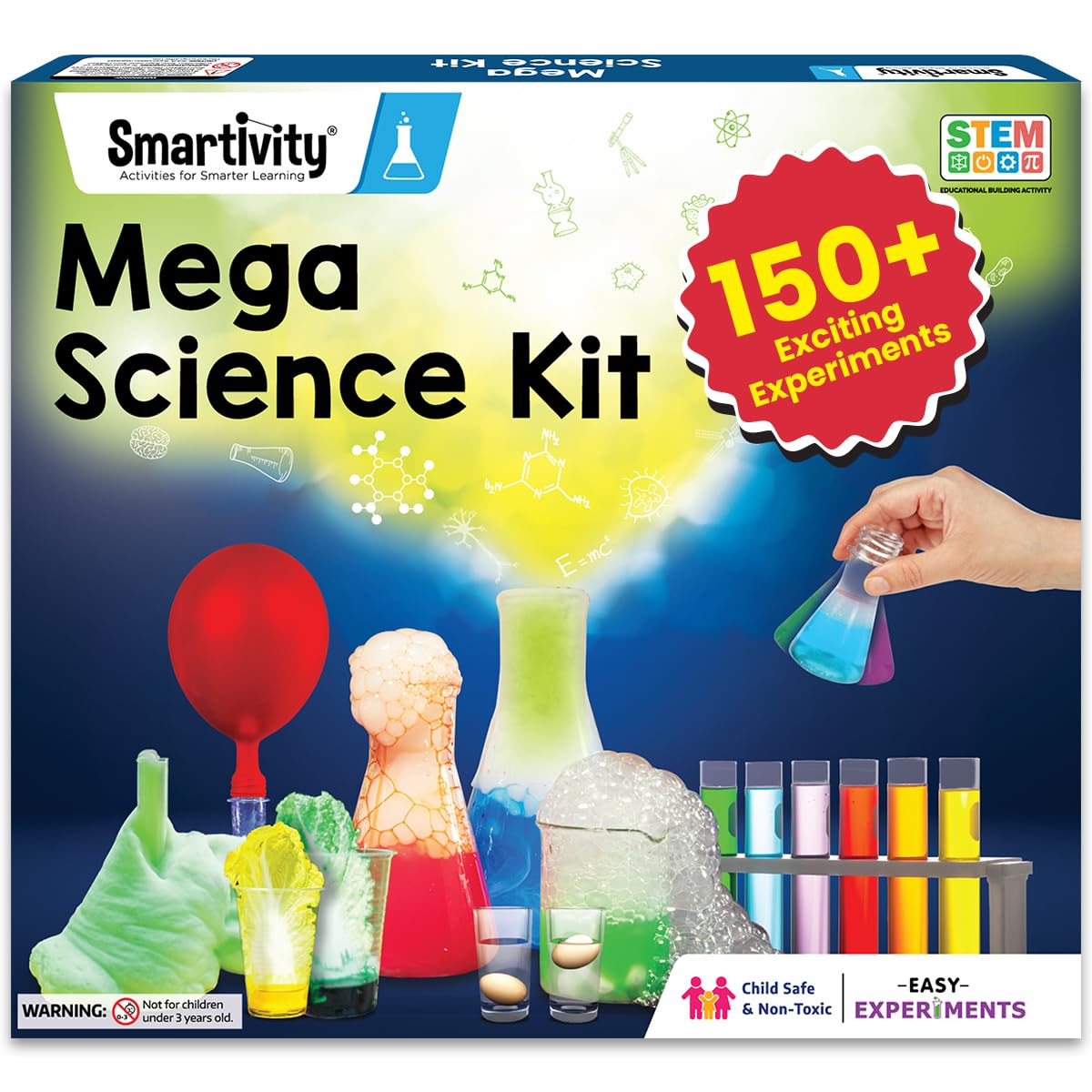 Smartivity Glow Magic Science Kit for Kids Ages 6-8-10-12 Years | 20 Amazing Glow in The Dark Science Experiments I Birthday Gifts for Boys & Girls 6,7,8,9,10,11,12, Years Old Glow in the Dark Science Kit