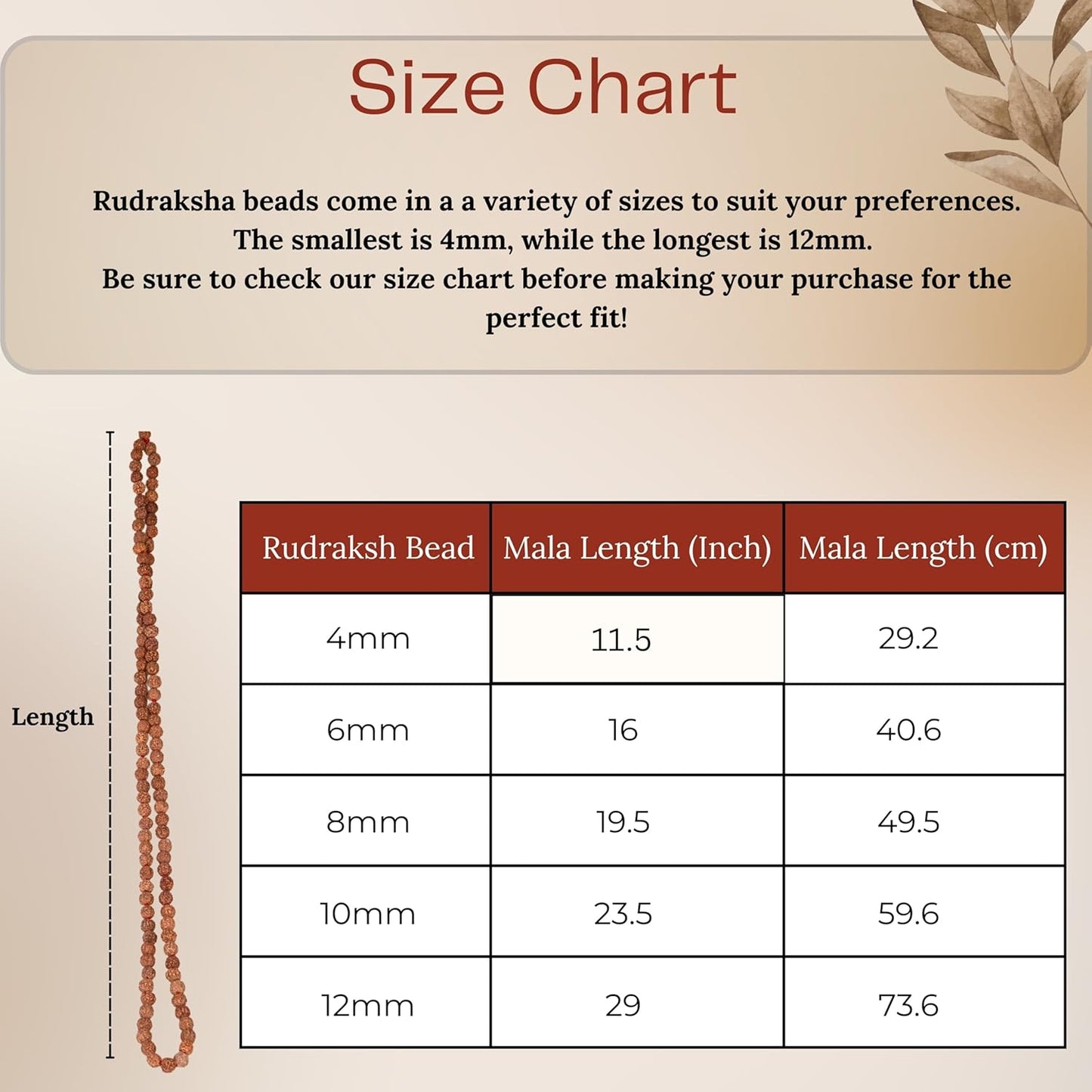 Wonder Care Authentic Mala Genuine Religious Ornament Rosary Japa Mala (4mm-16mm) Natural/Capped Neclaces & Bracelet