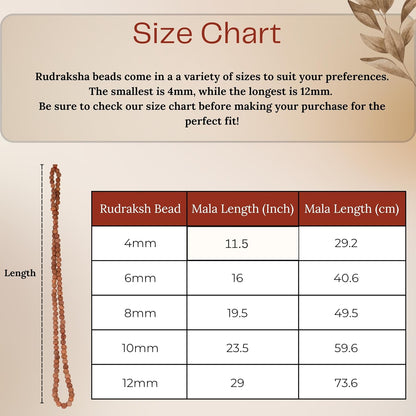 Wonder Care Authentic Mala Genuine Religious Ornament Rosary Japa Mala (4mm-16mm) Natural/Capped Neclaces & Bracelet
