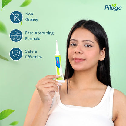 Pilogo-H Piles Care Cream for Hemorrhoid Relief 30g | Soothe & Heal Internal & External Piles Inflammation | Made with Haldi, Ajwain, Kapur, Marigold, Nirgundi | Fast-Absorbing, Non-Greasy with Internal Applicator (Pack of 3)