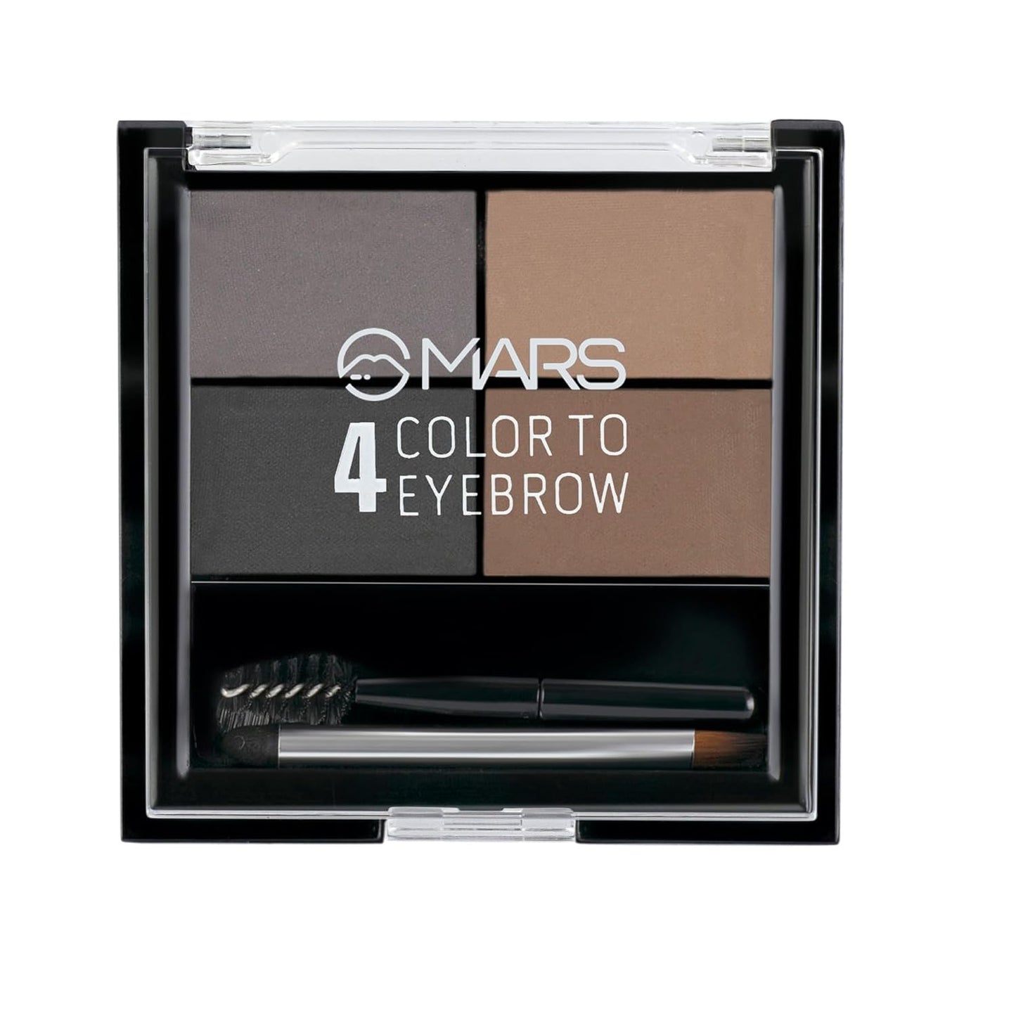 MARS Luxury Eyebrow Powder Set with Brush & Spoolie, Waterproof Formula
