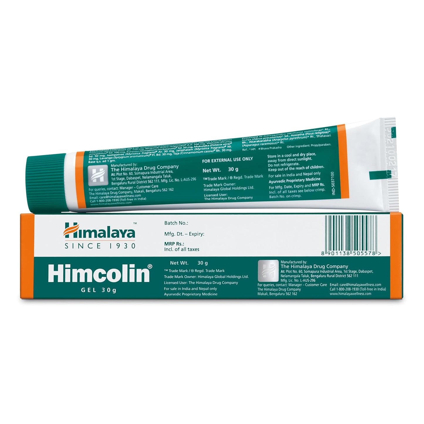 Himalaya SINCE 1930 Himcolin Gel - 30g