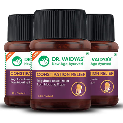 Dr. Vaidya's Ayurvedic Constipation Relief Tablets - 60 Count