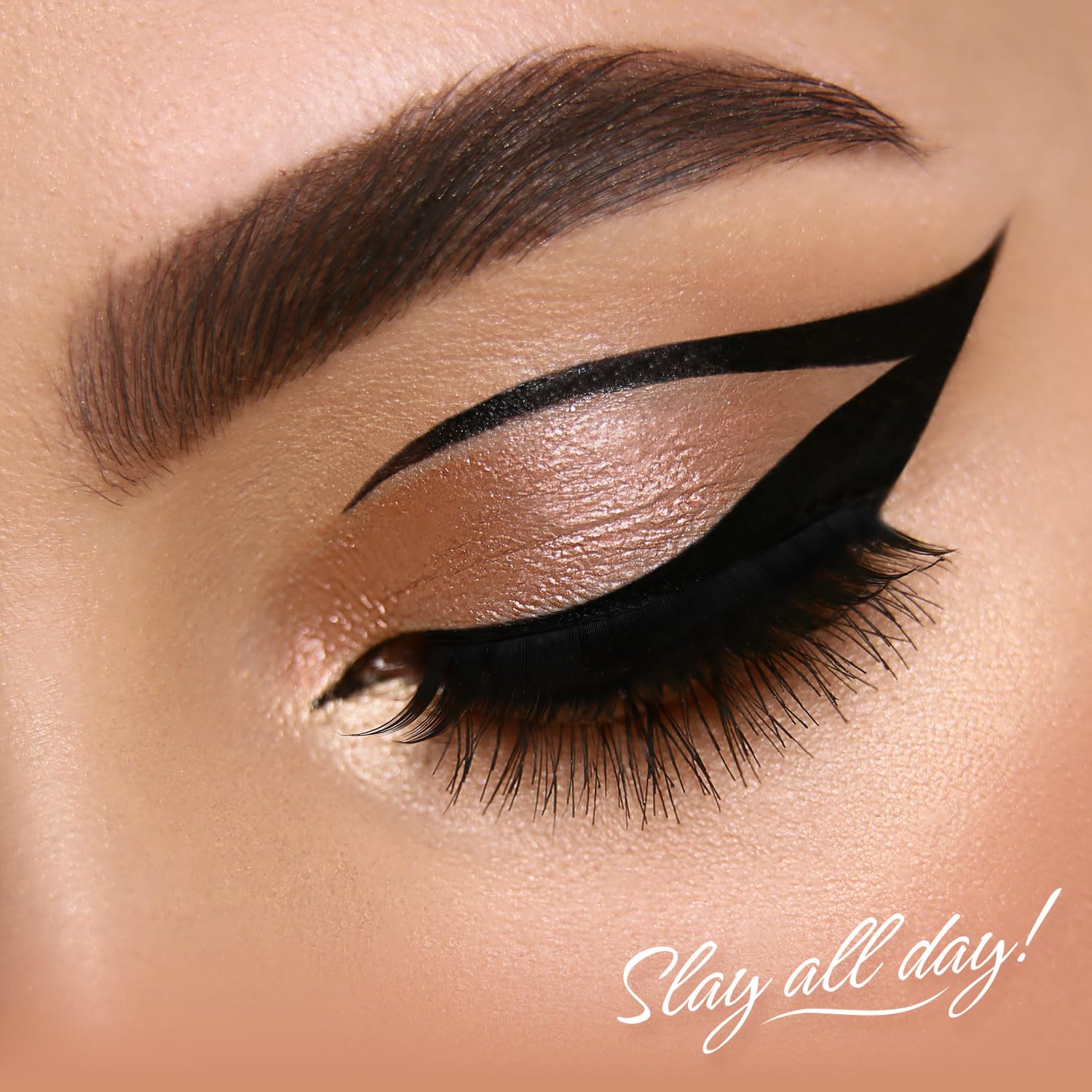 BELLAVITA Intense Drama Waterproof Eyeliner, Black, Matte Finish, Smudge - Proof, Fast - Drying, Felt Tip Applicator, Enriched with Biotin, 3.5 ml - Vamzn#