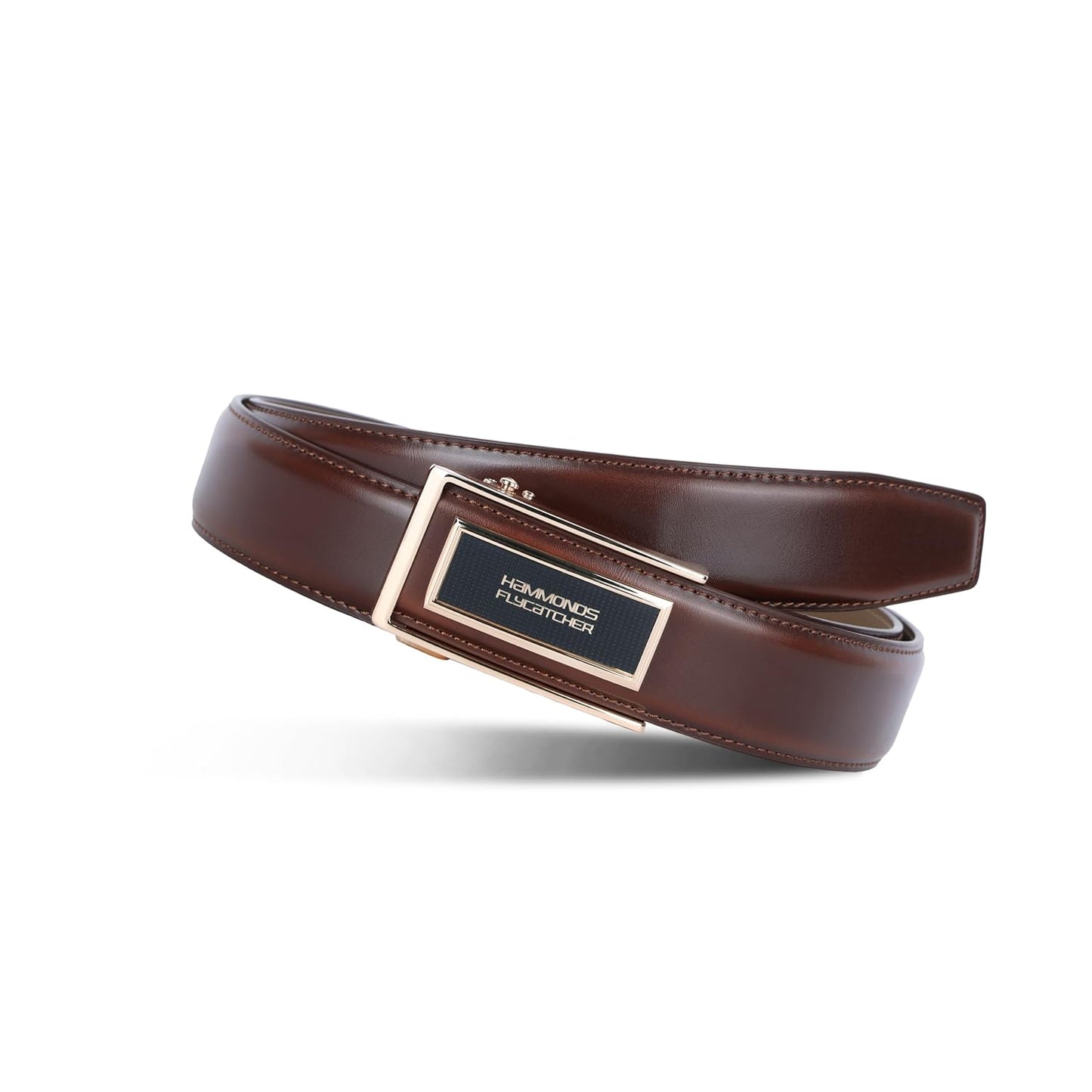 HAMMONDS FLYCATCHER Genuine Leather Belt for Men, Premium Leather Belt with Auto Lock mechanism, Mens Belt Leather Branded with Slide Lock, Stylish Hidden Tail Design for Everyday Wear