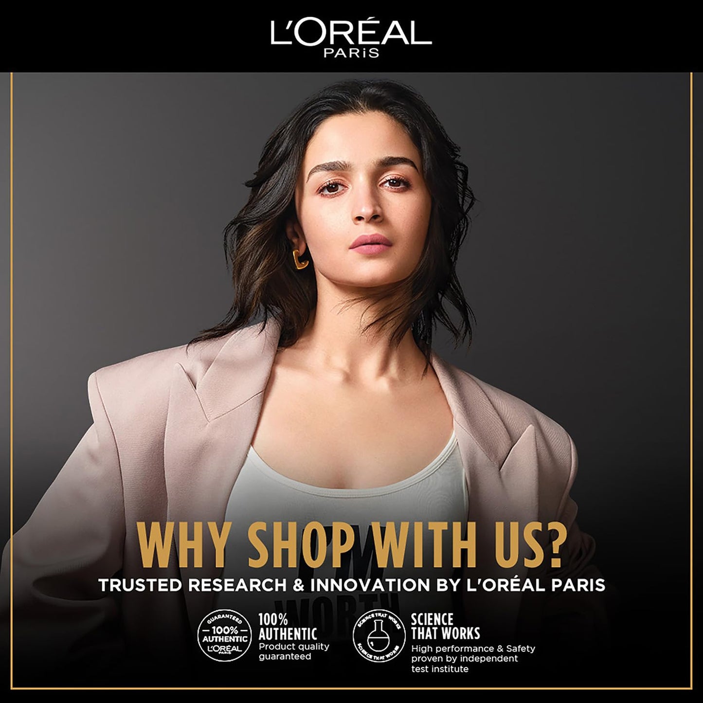 L'Oréal Paris Shampoo, Vibrant & Revived Colour, For Colour-treated Hair, Protects from UVA & UVB, Colour Protect, 340 ml