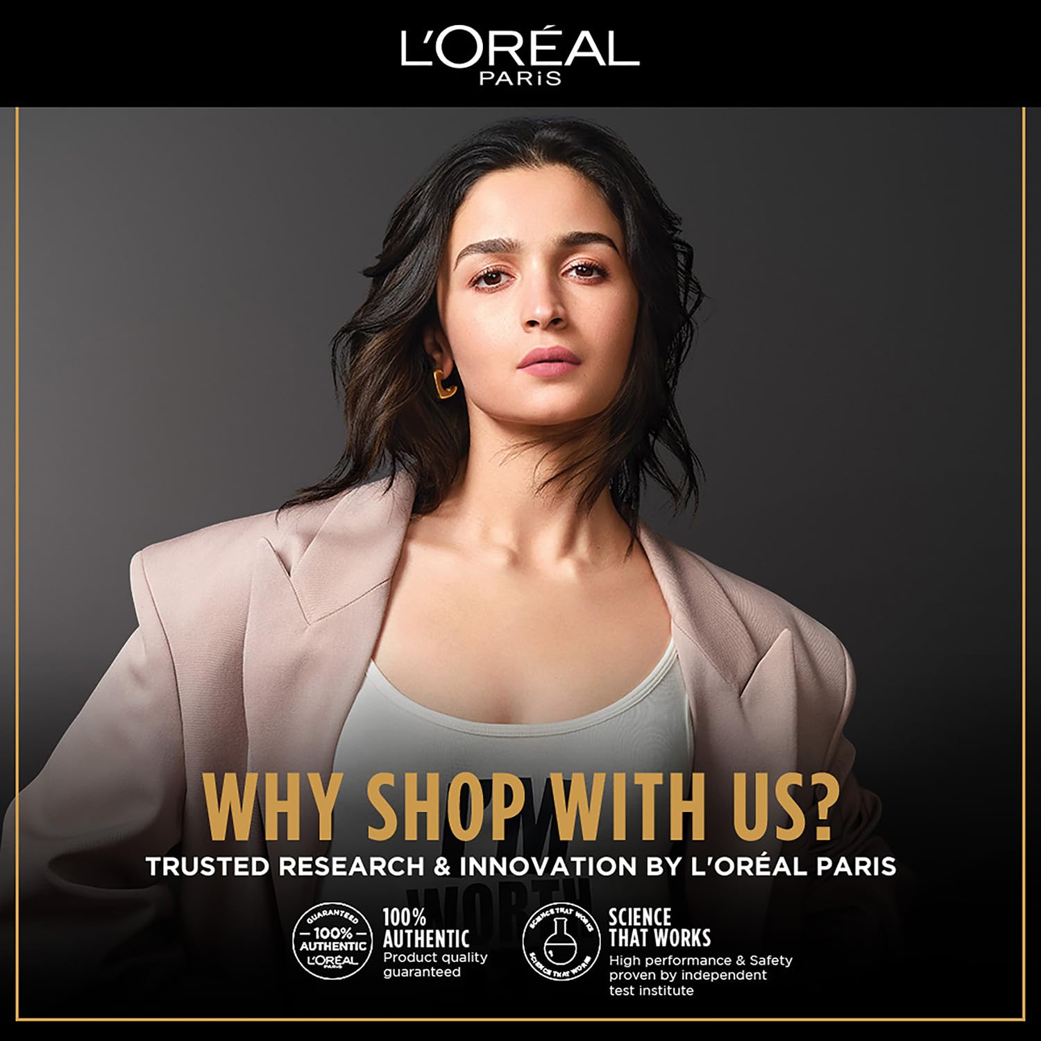 L'Oréal Paris Shampoo, Vibrant & Revived Colour, For Colour-treated Hair, Protects from UVA & UVB, Colour Protect, 340 ml
