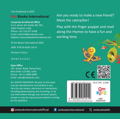 Caterpillar Finger Puppet Book - Fun Activities Board books for Kids – Picture Book