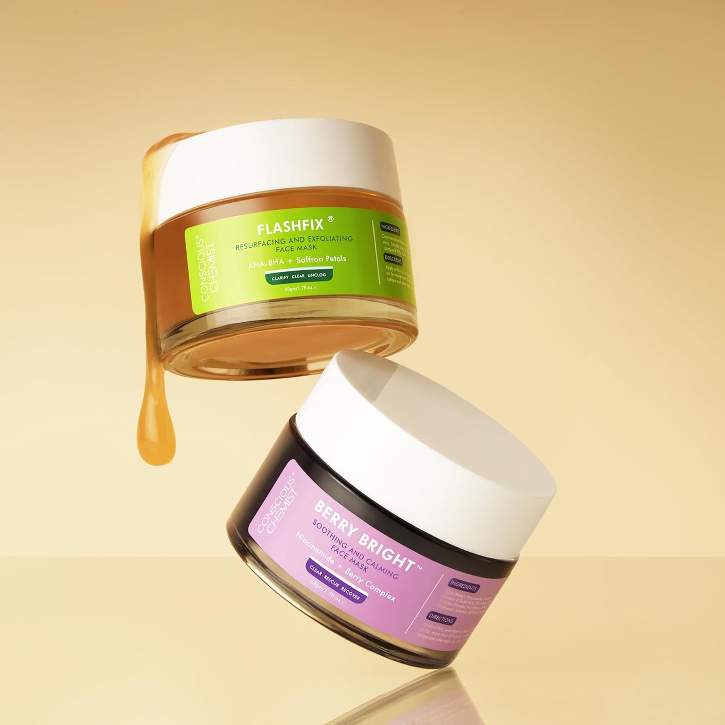 Conscious Chemist Berry Bright Face Mask with Niacinamide & Berry Extracts 50g