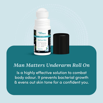 Luxury Underarm Deodorant Roll-On 50ml - Fresh, Brightening, Aluminum-Free
