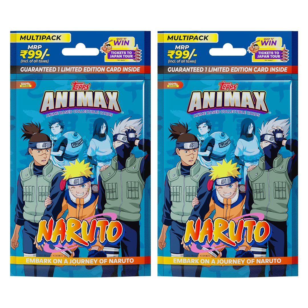 Topps Animax 2024 Official Naruto Collectible Card Game(Multipack of 6)