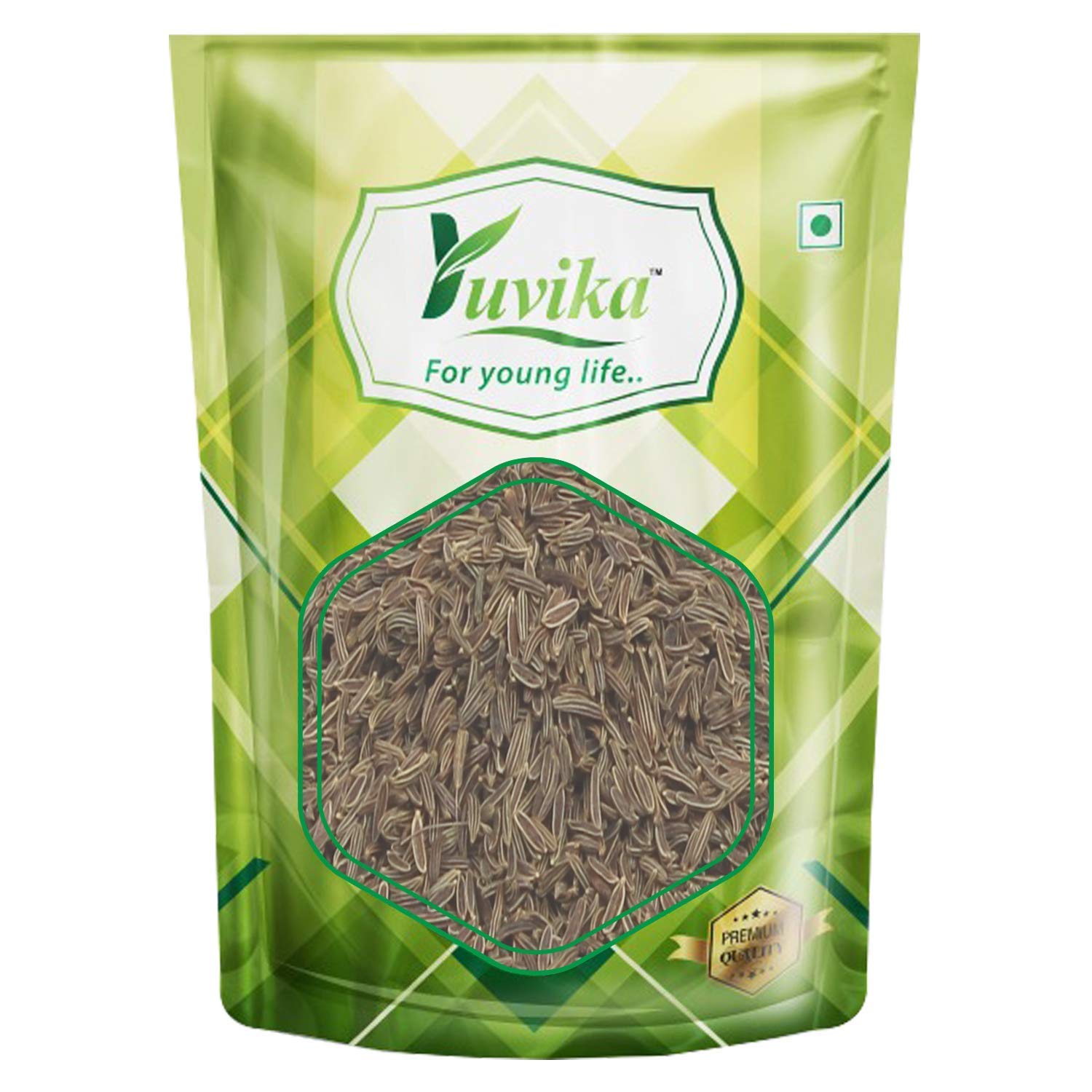 Yuvika Shahi Jeera | Jeera Kala Asli - Centratherum Anthelminticum - Green Cumin