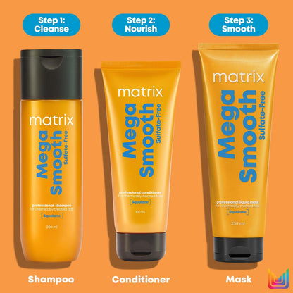 Matrix Mega Smooth Sulfate-free Shampoo and Conditioner | For Colored & Chemically Treated Hair
