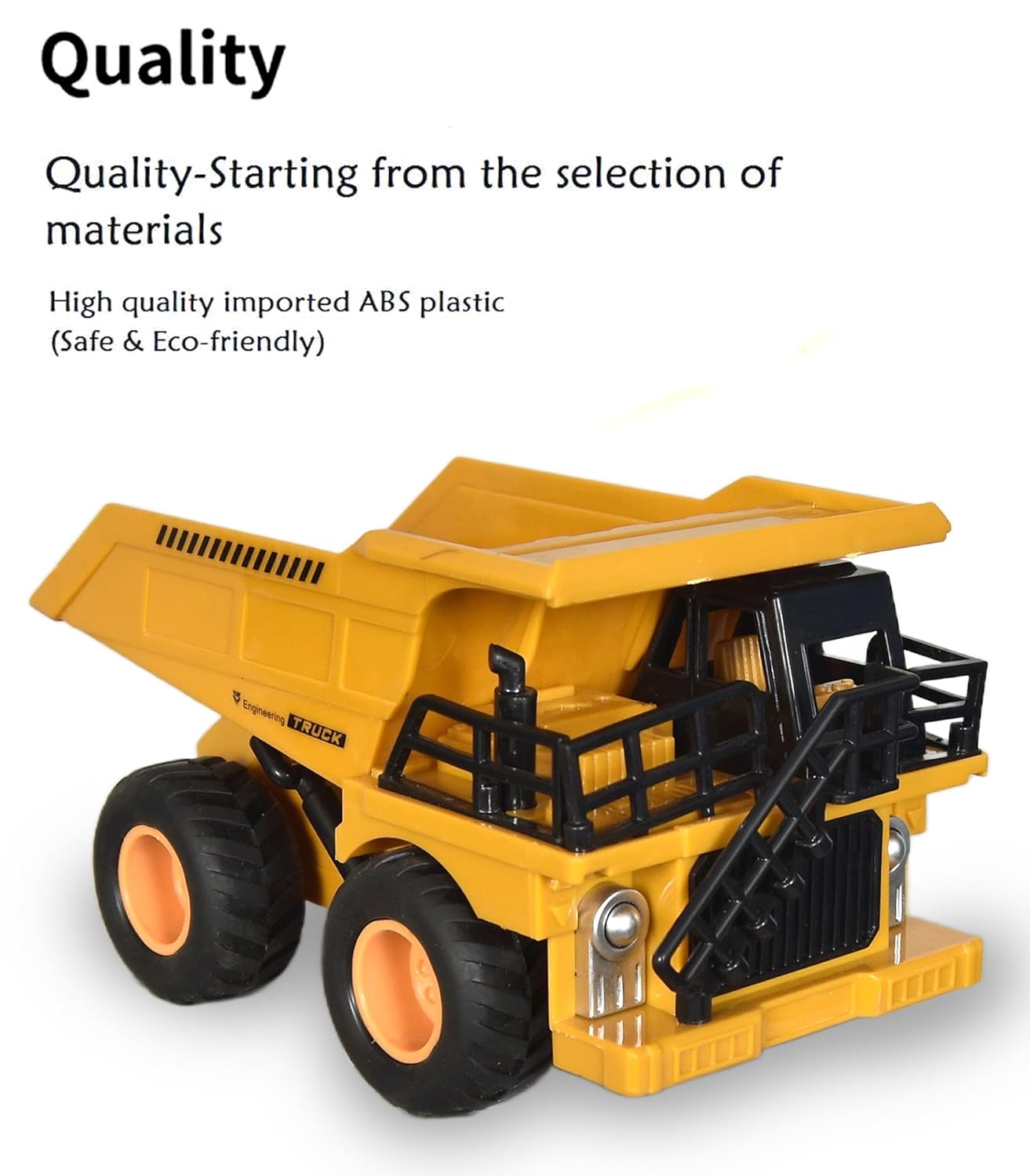 PRIME DEALS Mining Truck Dumper Truck Construction Toy Vehicle Realistic Simulation Moveable Part (Dumper), 3+ Years, Yellow