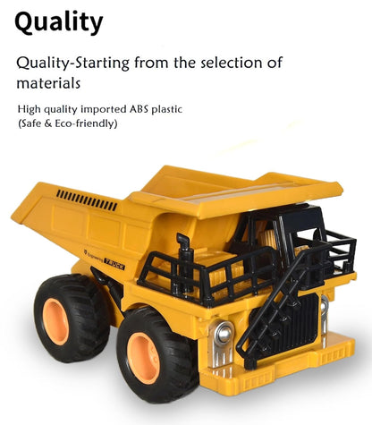 PRIME DEALS Mining Truck Dumper Truck Construction Toy Vehicle Realistic Simulation Moveable Part (Dumper), 3+ Years, Yellow