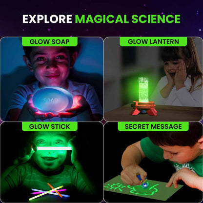 Smartivity Glow Magic Science Kit for Kids Ages 6-8-10-12 Years | 20 Amazing Glow in The Dark Science Experiments I Birthday Gifts for Boys & Girls 6,7,8,9,10,11,12, Years Old Science Lab