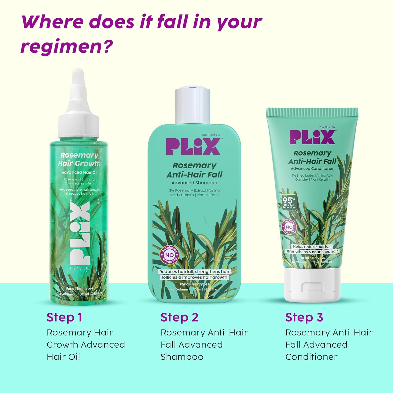 Plix Rosemary & Bhringraj Hair Growth Oil 100ml