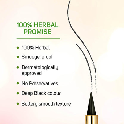 Farmherbs Herbal Baby Kajal Stick - Lead-Free, Smudgeproof, Organic Formula