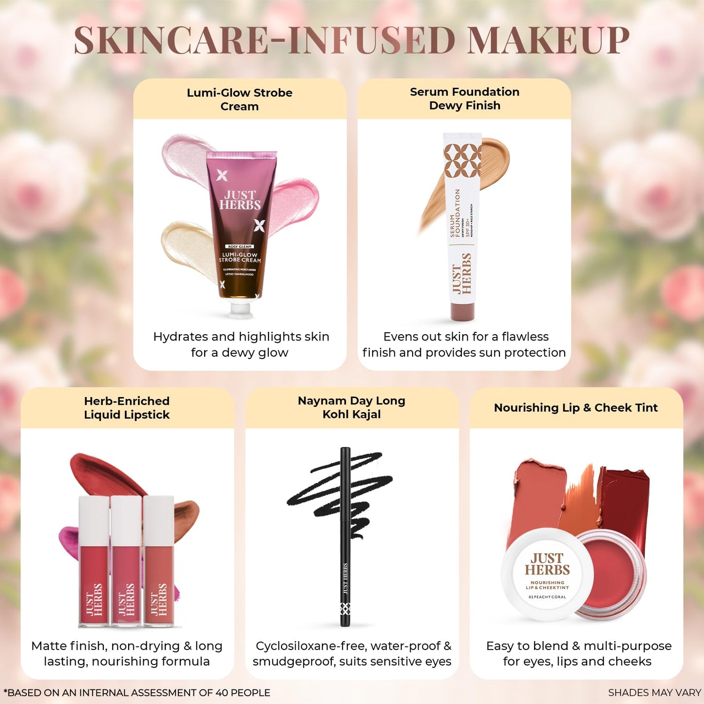 Just Herbs 9-Piece Wedding Makeup Kit for Women