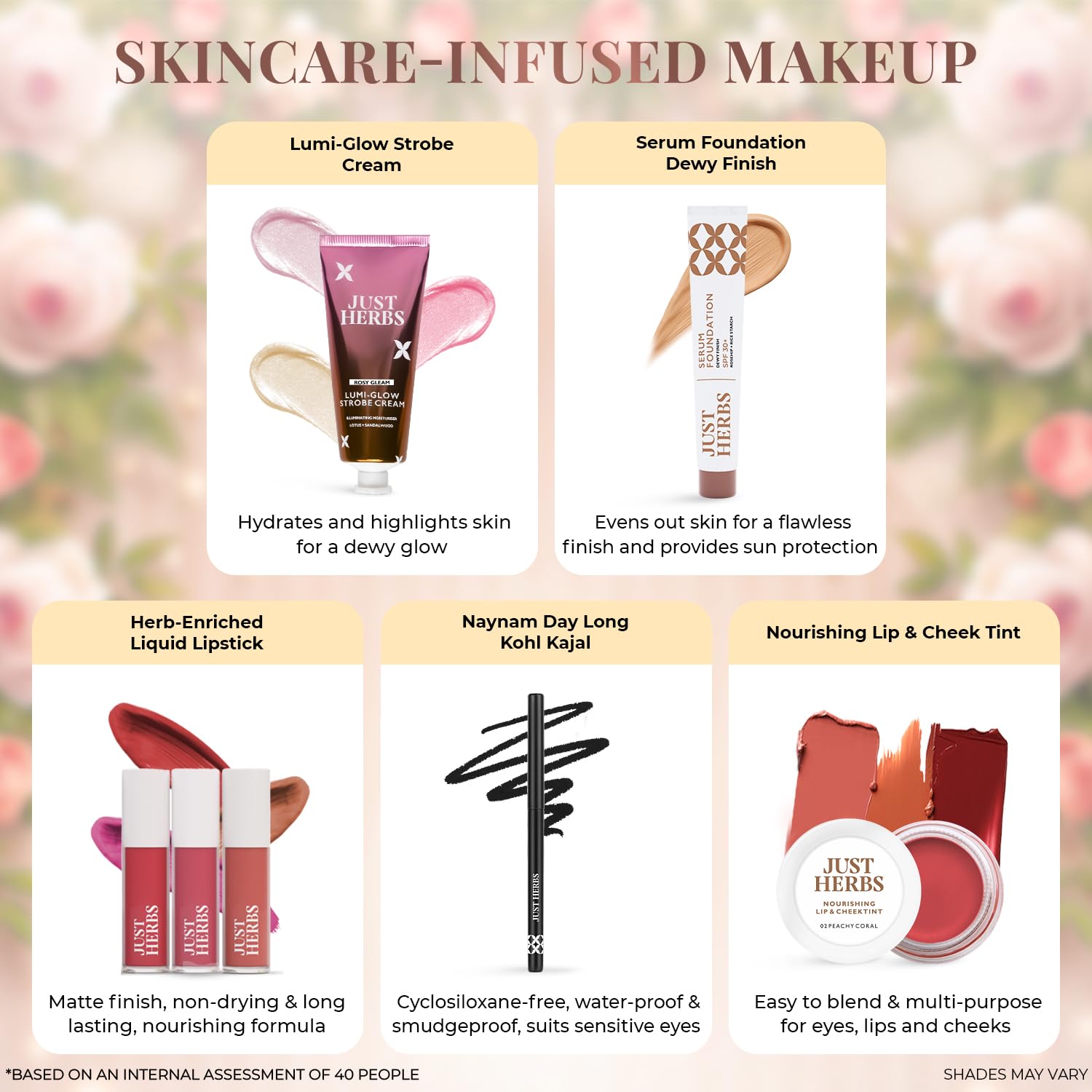 Just Herbs 9-Piece Wedding Makeup Kit for Women