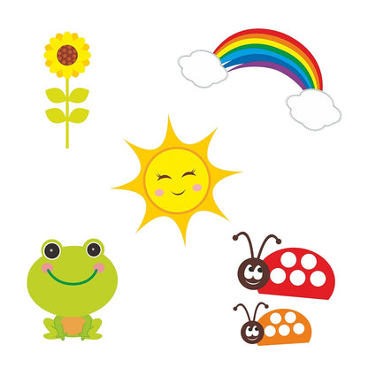 Pretty Ur Party Gymnastics Theme Paper Cutouts for Birthday Parties, Party Supplies décor, Birthday Party Decoration Cut-Outs - Multicolour (10 pcs) Cute Jungle