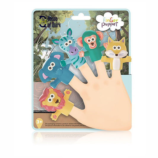 House of Quirk Animal Finger Puppets - Set of10